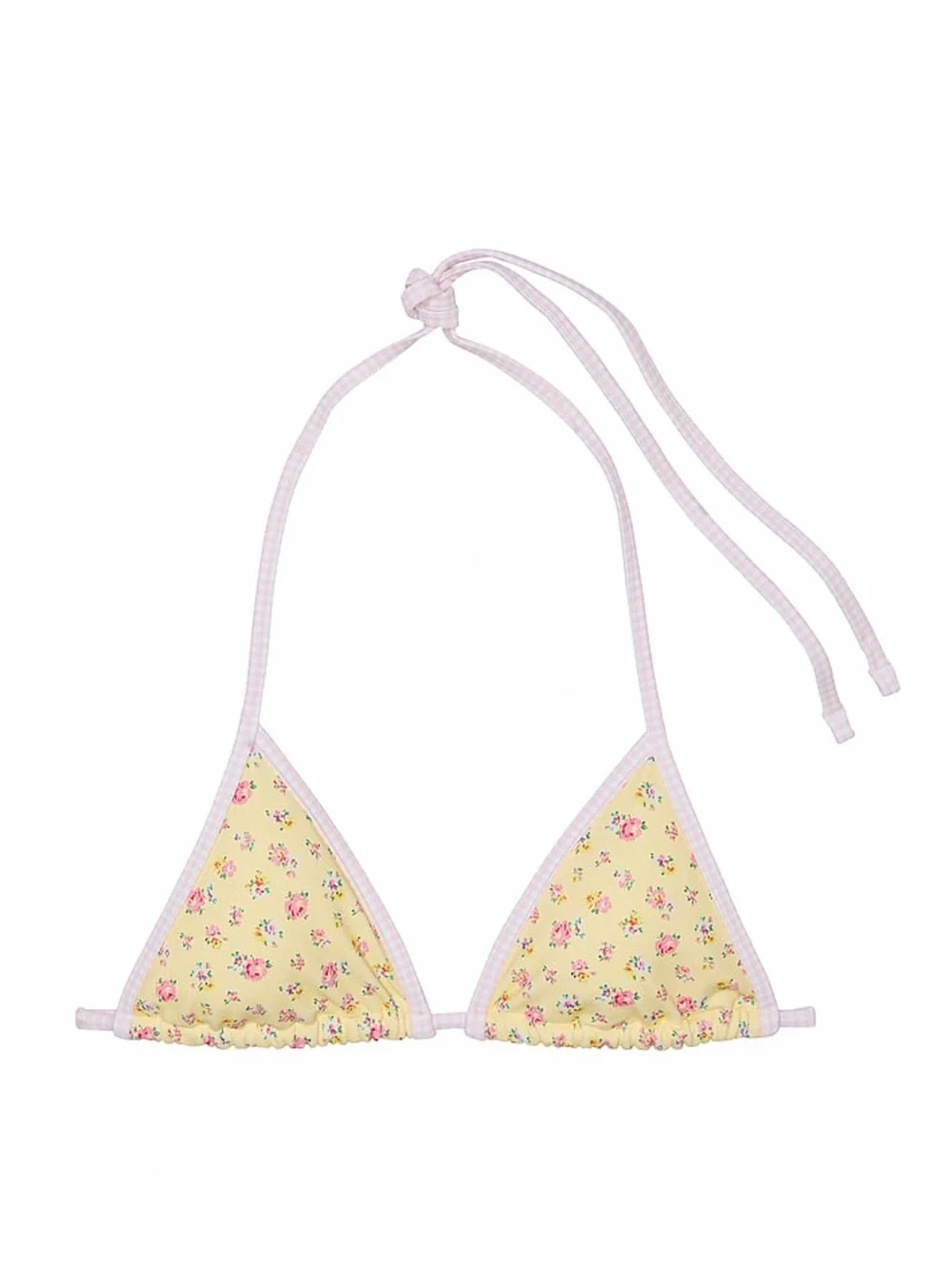 Frankie’s Bikini’s x Victoria’s Secret PINK Yellow Floral Bikini Set, XS/Small